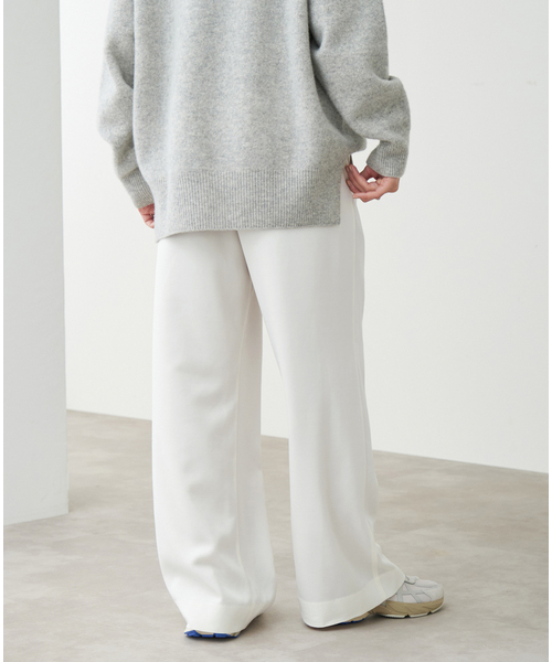 IENA（イエナ）の「《WEB限定/追加》ウール混トリアセ リラックスパンツ（その他パンツ・レディース・アイボリー・34/36/38/40）」の12枚目の写真
