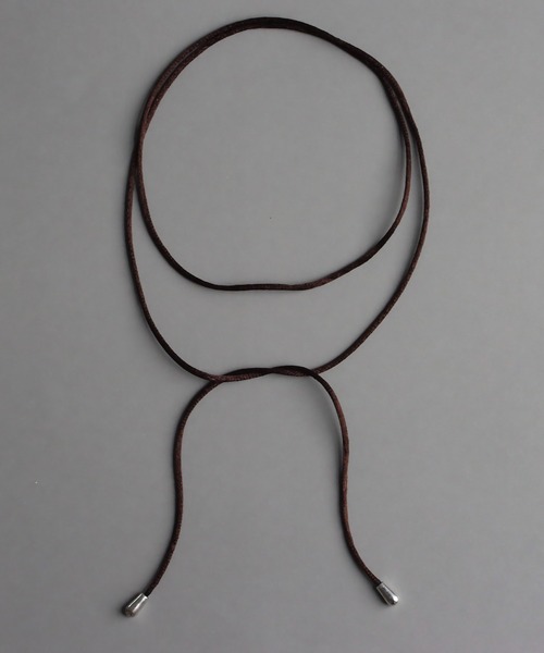 abaskdesign(アバスクデザイン)の「リボン チョーカー コードネックレス(チョーカー・レディース・ブラウン/ブラック・FREE)」の10枚目の写真