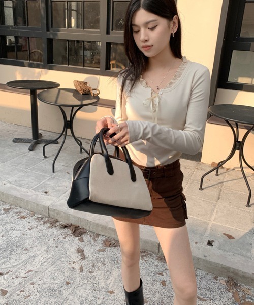 paravion（パラビオン）の「フリルレイヤードリボンカットソー（Tシャツ/カットソー・レディース・ネイビー/ホワイト/ライトブルー・LARGE/MEDIUM/SMALL）」の20枚目の写真