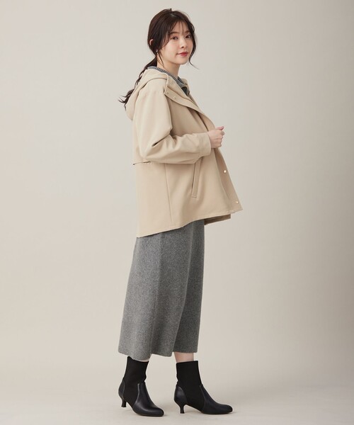 any SiS　フーデットハーフコート 撥水・UVカット・洗える】フーデットハーフ コート / ANY SIS