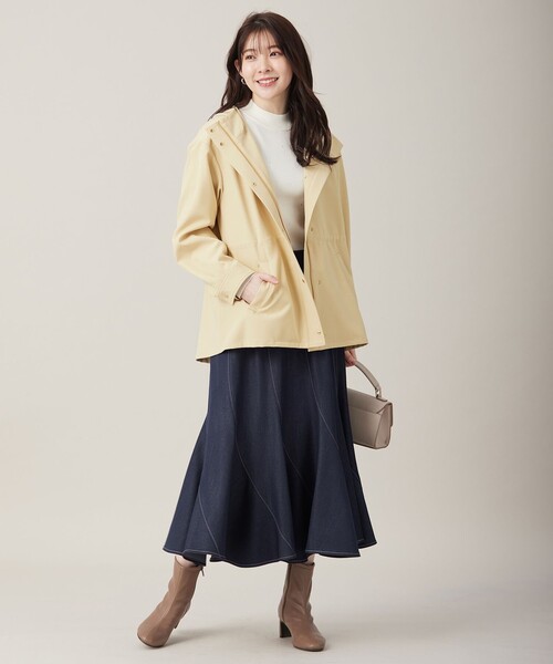 any SiS　フーデットハーフコート 撥水・UVカット・洗える】フーデットハーフ コート / ANY SIS