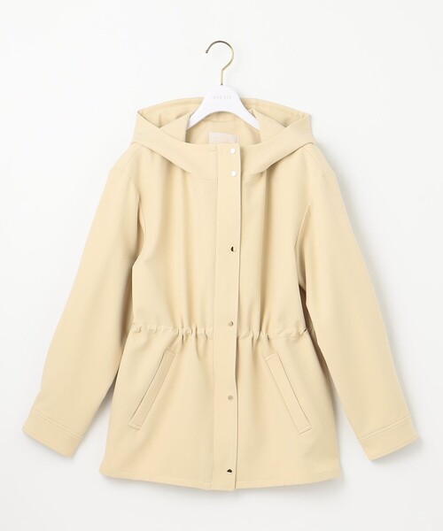 ANY SIS(エニィスィス)の「【撥水・UVカット・洗える】フーデットハーフ コート(その他アウター・レディース・ライトイエロー系/ネイビー系/ベージュ系/ライトグレー系・4)」の6枚目の写真