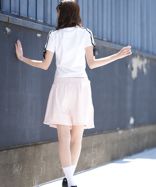 PUMA（プーマ）の「PUMA/プーマ T7 MODERN SLIM SHORT T Tシャツ 633345（Tシャツ/カットソー・レディース・ホワイト/ピンク/ブラック・M/L）」の9枚目の写真