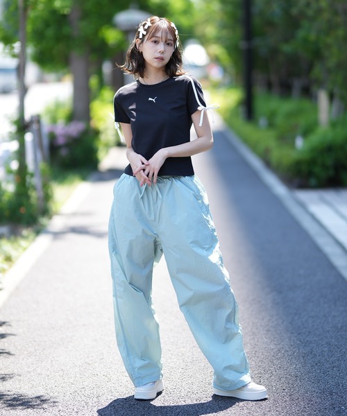 PUMA（プーマ）の「PUMA/プーマ T7 MODERN SLIM SHORT T Tシャツ 633345（Tシャツ/カットソー・レディース・ホワイト/ピンク/ブラック・M/L）」の15枚目の写真