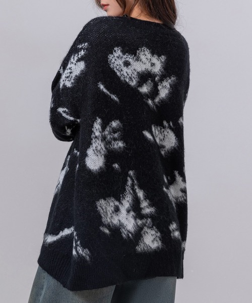 DAY CLOSET(デイ クローゼット)の「レディース 長袖ニュアンス柄ジャガードニットセーター(ニット/セーター・レディース・ブラウン/グレー/ブラック・FREE)」の20枚目の写真