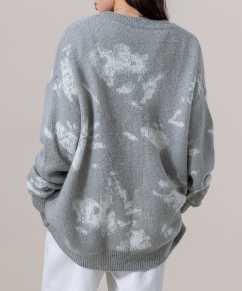 DAY CLOSET(デイ クローゼット)の「レディース 長袖ニュアンス柄ジャガードニットセーター(ニット/セーター・レディース・ブラウン/グレー/ブラック・FREE)」の16枚目の写真