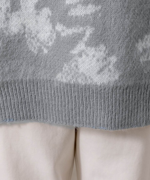 DAY CLOSET(デイ クローゼット)の「レディース 長袖ニュアンス柄ジャガードニットセーター(ニット/セーター・レディース・ブラウン/グレー/ブラック・FREE)」の4枚目の写真