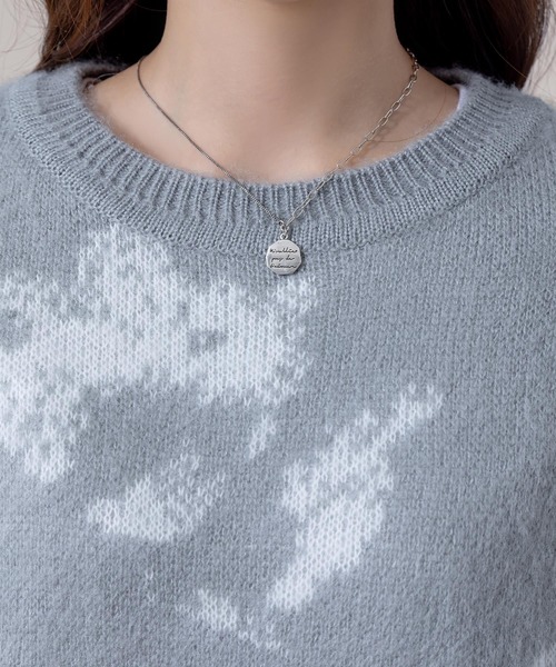 DAY CLOSET(デイ クローゼット)の「レディース 長袖ニュアンス柄ジャガードニットセーター(ニット/セーター・レディース・ブラウン/グレー/ブラック・FREE)」の8枚目の写真