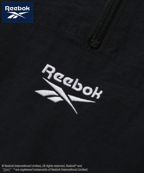 Reebok（リーボック）の「【Reebok/リーボック】別注 ハーフジップ ナイロンアノラックパーカー（ナイロンジャケット・メンズ・グリーン/ネイビー/グレー/ブラック・LL/M/L）」の16枚目の写真
