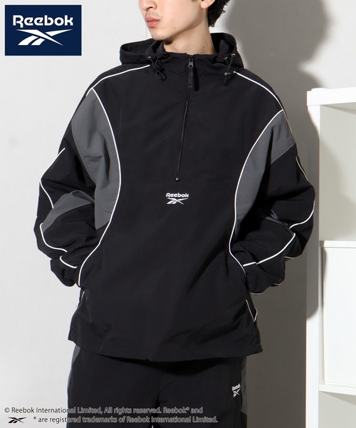 セール】【Reebok/リーボック】別注 ハーフジップ ナイロンアノラック