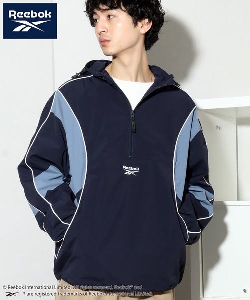 セール】【Reebok/リーボック】別注 ハーフジップ ナイロンアノラック