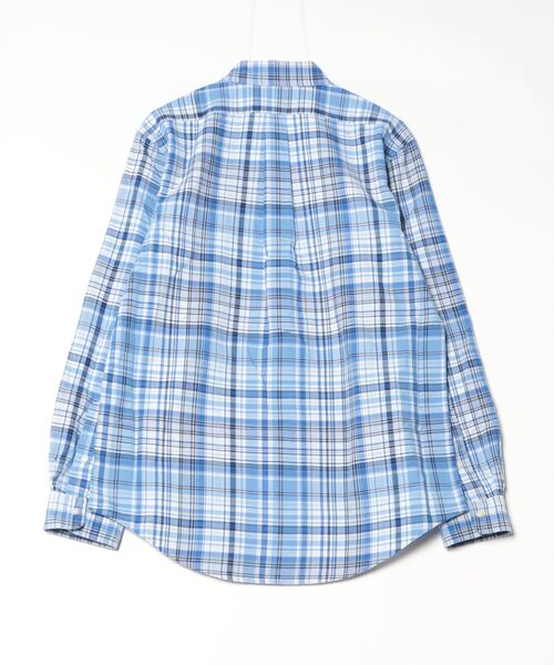 POLO RALPH LAUREN（ポロ ラルフ ローレン）の「カスタム フィット チェック オックスフォード シャツ（シャツ/ブラウス・メンズ・ブルー・XXL/XS/XL/S/M/L）」の3枚目の写真