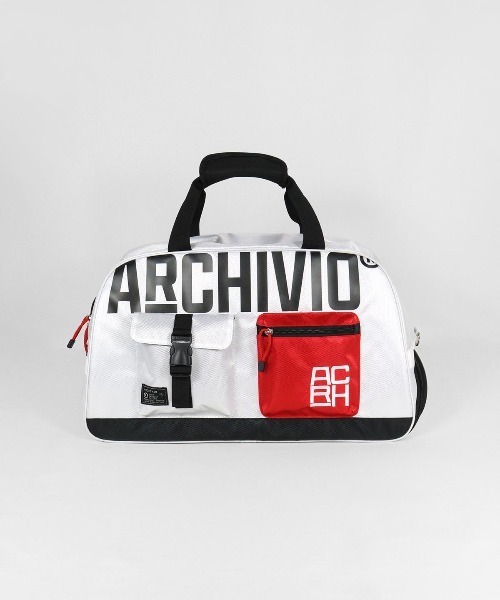 値下げ中【美品】アルチビオ　ボストンバッグ archivio｜【アルチビオ公式】ロゴラインボストンバッグ | Rakuten