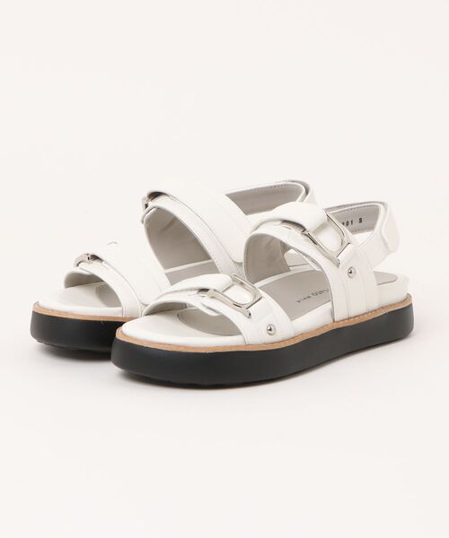 tsumori chisato WALK（ツモリチサトウォーク）の「厚底バックストラップサンダル（サンダル・レディース・ホワイト/ベージュ/ブラック・S(22.5cm)/L(24.5cm)/M(23.5cm)）」の2枚目の写真