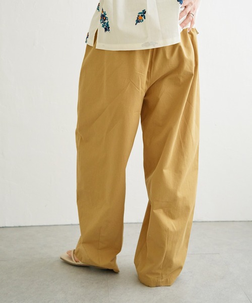 notch.（ノッチ）の「【sweet web掲載】ボリュームタックワイドパンツ（その他パンツ・レディース・キャメル/ブラック/アイボリー・M/TM）」の17枚目の写真