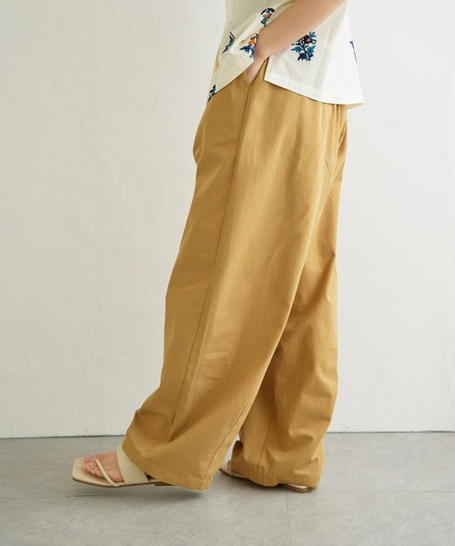 notch.（ノッチ）の「【sweet web掲載】ボリュームタックワイドパンツ（その他パンツ・レディース・キャメル/ブラック/アイボリー・M/TM）」の18枚目の写真