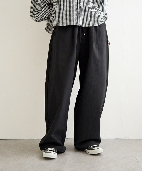 notch.（ノッチ）の「【sweet web掲載】ボリュームタックワイドパンツ（その他パンツ・レディース・キャメル/ブラック/アイボリー・M/TM）」の9枚目の写真