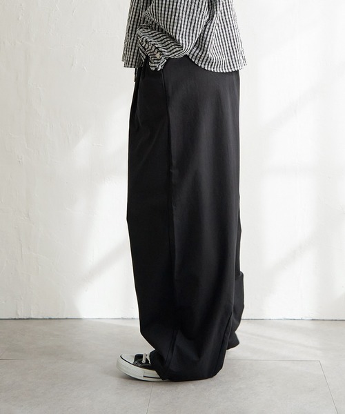 notch.（ノッチ）の「【sweet web掲載】ボリュームタックワイドパンツ（その他パンツ・レディース・キャメル/ブラック/アイボリー・M/TM）」の12枚目の写真