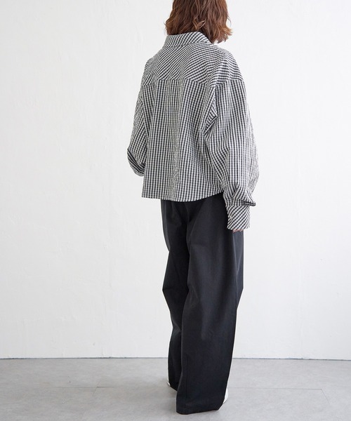 notch.（ノッチ）の「【sweet web掲載】ボリュームタックワイドパンツ（その他パンツ・レディース・キャメル/ブラック/アイボリー・M/TM）」の14枚目の写真