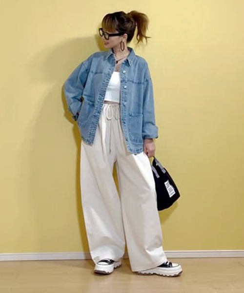 notch.（ノッチ）の「【sweet web掲載】ボリュームタックワイドパンツ（その他パンツ・レディース・キャメル/ブラック/アイボリー・M/TM）」の5枚目の写真