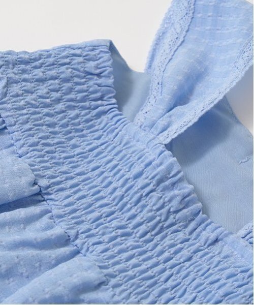 Lycee mine（リセマイン）の「ティアードワンピース（ワンピース・キッズ・サックスブルー/オフホワイト/ブラック・150cm/130cm/110cm/120cm/140cm/100cm）」の9枚目の写真