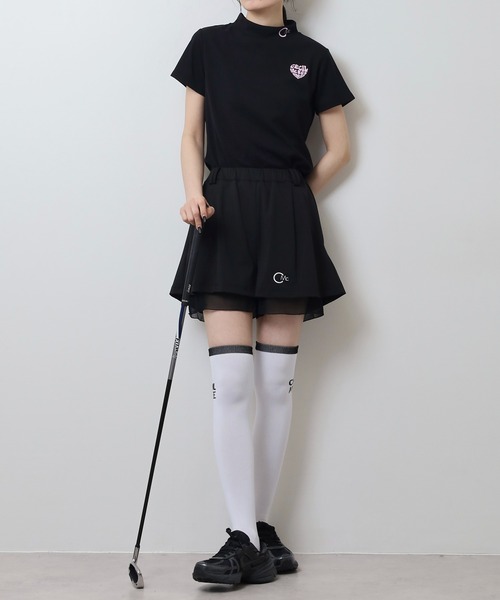 CECIL McBEE(セシルマクビー)の「ハートモチーフ半袖モックネックシャツ(Tシャツ/カットソー・レディース・ブラック・3(L)/2(M))」の13枚目の写真