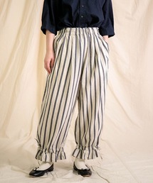 Brocante | [Brocante / ブロカント] 綿麻ドビーストライプ ヴロンパンツ(その他パンツ)
