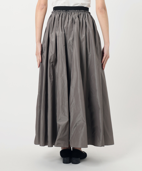 VERMEIL par iena（ヴェルメイユパーイエナ）の「グログランゴム タフタスカート（スカート・レディース・チャコールグレー/ネイビー・36/38）」の19枚目の写真