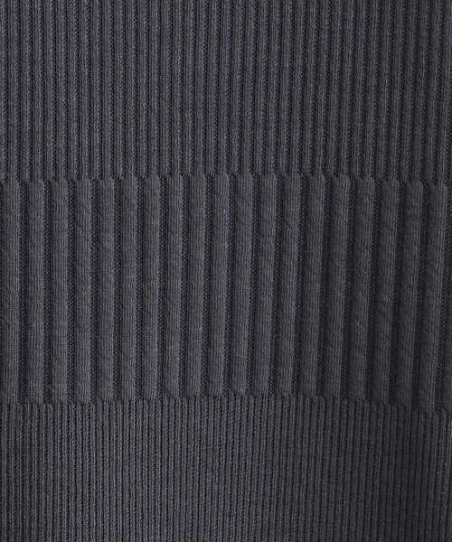 SHOO・LA・RUE（シューラルー）の「【S-LL】体型をカバーしながらスマートに魅せる ラインジャカードコーディガン（カーディガン/ボレロ・レディース・スミクロ/ブルー系その他/ライトグレー/ナチュラル・01/02/03/04）」の12枚目の写真