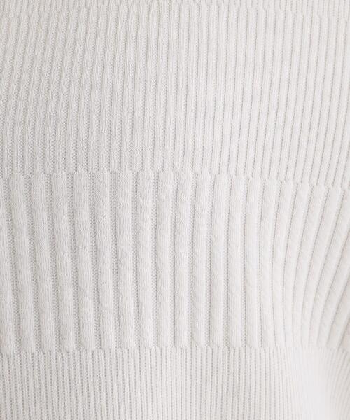 SHOO・LA・RUE（シューラルー）の「【S-LL】体型をカバーしながらスマートに魅せる ラインジャカードコーディガン（カーディガン/ボレロ・レディース・スミクロ/ブルー系その他/ライトグレー/ナチュラル・01/02/03/04）」の16枚目の写真