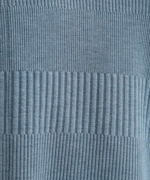 SHOO・LA・RUE（シューラルー）の「【S-LL】体型をカバーしながらスマートに魅せる ラインジャカードコーディガン（カーディガン/ボレロ・レディース・スミクロ/ブルー系その他/ライトグレー/ナチュラル・01/02/03/04）」の20枚目の写真