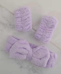 Lily パープル ケーブル編み ヘアバンド Lily パープル ケーブル編み ヘアバンド - メルカリ