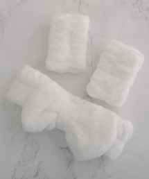 VIBGYOR Women | 【float】もこもこ ふわふわ リボン ヘアバンド【2点セット/10色展開】(リストバンド付き)(ヘアバンド)