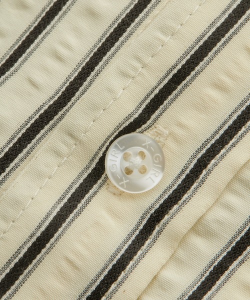 X-girl（エックスガール）の「BUTTERFLY STRIPE L/S SHIRT（シャツ/ブラウス・レディース・ホワイト/ピンク/ブルー・S/M）」の7枚目の写真