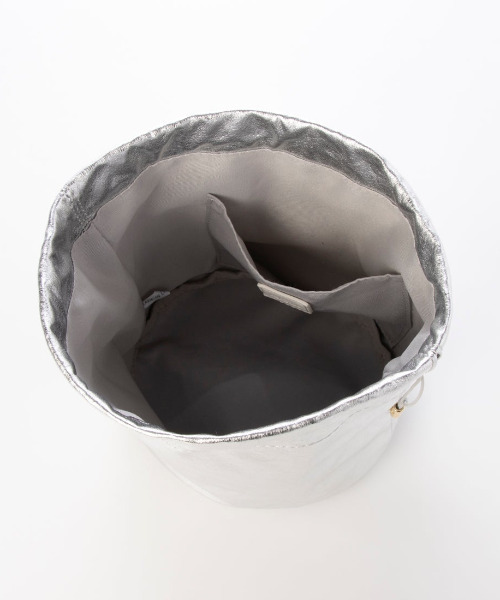 kakatoo(カカトゥ)の「カカトゥ kakatoo / チュール×ビジュー風2wayバケツバッグ(ショルダーバッグ・レディース・ブラック/アイボリー/ベージュ・FREE)」の6枚目の写真