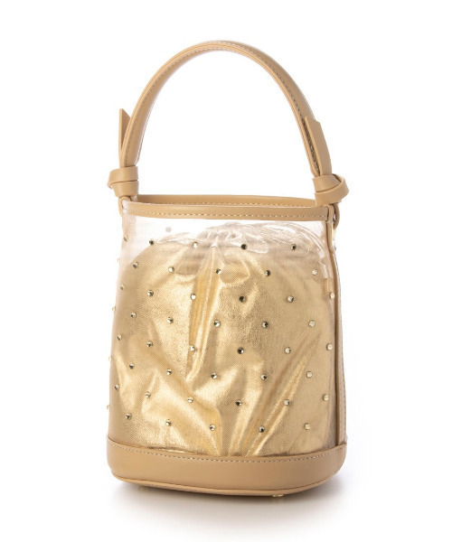 kakatoo(カカトゥ)の「カカトゥ kakatoo / チュール×ビジュー風2wayバケツバッグ(ショルダーバッグ・レディース・ブラック/アイボリー/ベージュ・FREE)」の18枚目の写真