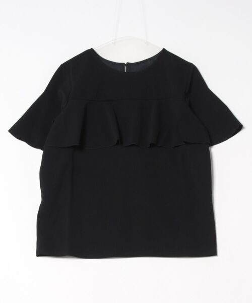 GeeRA（ジーラ）の「夏にぴったり！ひんやり接触冷感ラッフルフリルフレアースリーブＴブラウス（シャツ/ブラウス・レディース・サンドグレー/オフホワイト/ブルー/ブラック・XX-LARGE/LARGE/X-LARGE/MEDIUM）」の21枚目の写真