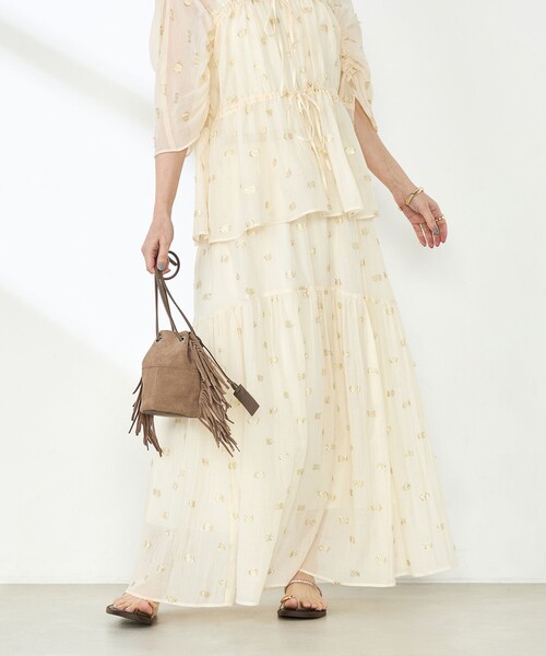 NOLLEY’S（ノーリーズ）の「《セットアップ対応》KIRYUラメカットジャガードスカート（スカート・レディース・キナリ・38）」の11枚目の写真