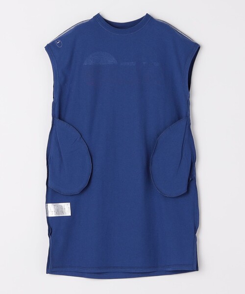 Champion(チャンピオン)の「Champion: ロゴ プリント ワンピース <KIDS>(ワンピース・キッズ・ナチュラル/ブルー・110/130/150)」の6枚目の写真