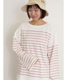 Samansa Mos2 | パネルボーダーバスクTシャツ(Tシャツ/カットソー)