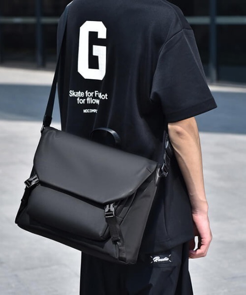 L LABEL（エルラベル）の「ユーティリティショルダーバッグ（ショルダーバッグ・メンズ・グレー/ブラック・FREE）」の8枚目の写真