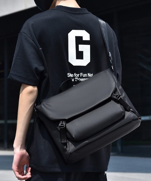 L LABEL（エルラベル）の「ユーティリティショルダーバッグ（ショルダーバッグ・メンズ・グレー/ブラック・FREE）」の9枚目の写真