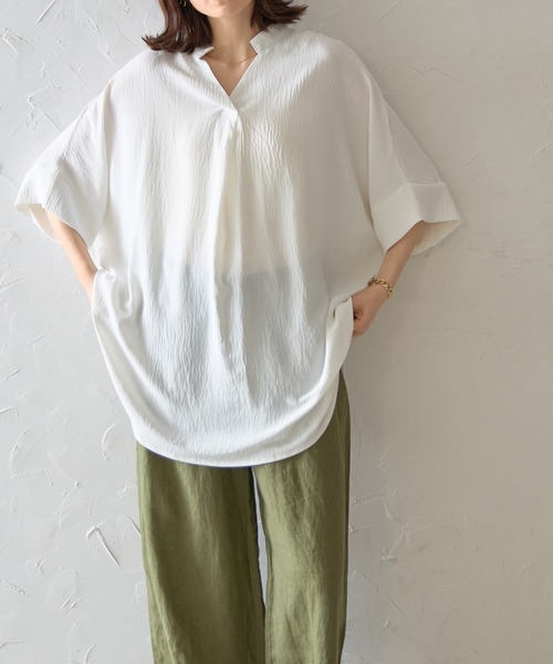 miee様　ドゥーズィエムクラス スキッパーシャツ ブラウス ホワイト miee様 ドゥーズィエムクラス スキッパーシャツ ブラウス