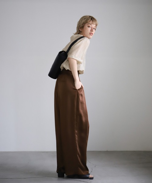 select MOCA（セレクトモカ）の「シアーストライプショートシャツ（シャツ/ブラウス・レディース・アイボリー/ベージュ・FREE）」の19枚目の写真