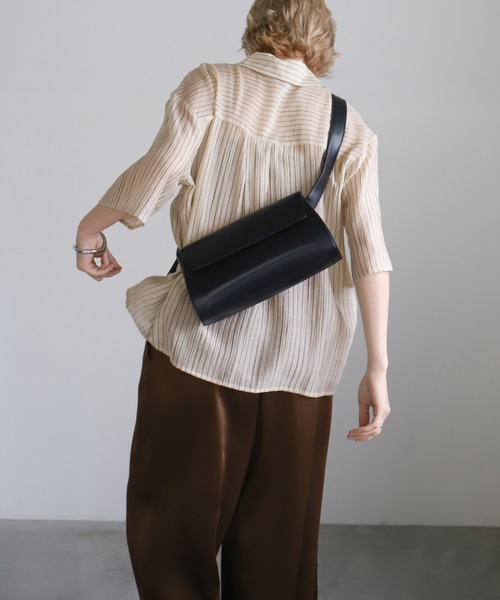 select MOCA（セレクトモカ）の「シアーストライプショートシャツ（シャツ/ブラウス・レディース・アイボリー/ベージュ・FREE）」の17枚目の写真