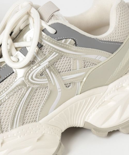 JEANASIS（ジーナシス）の「オーバーラップスニーカー/325991（スニーカー・レディース・ホワイト/ホワイト×グリーン/ブラック・LARGE/MEDIUM/SMALL）」の21枚目の写真