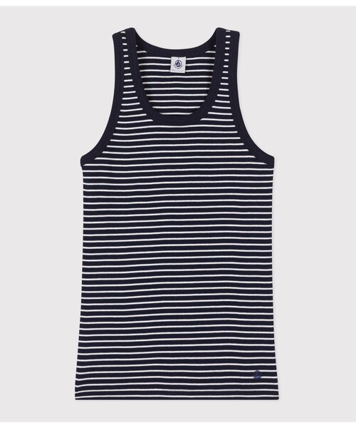 PETIT BATEAU(プチバトー)の「タンクトップ(タンクトップ・レディース・ブルー系その他・XX-SMALL/X-SMALL/SMALL/MEDIUM/LARGE)」の4枚目の写真