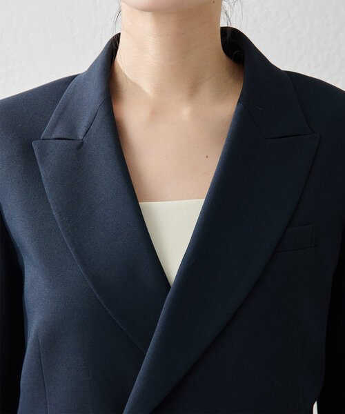 美品✦23年SS ウィムガゼット ラミーダブルジャケット シアー ブルー セール 50%OFF】【一部店舗＆WEB限定カラーあり】ラミー