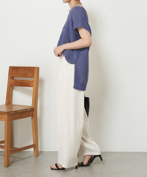 Jena espace merveilleux(ジェナ エスパスメルヴェイユ)の「【美脚パンツ】トロミカーブパンツ(その他パンツ・レディース・ブラック/グレー/アイボリー・FREE)」の5枚目の写真