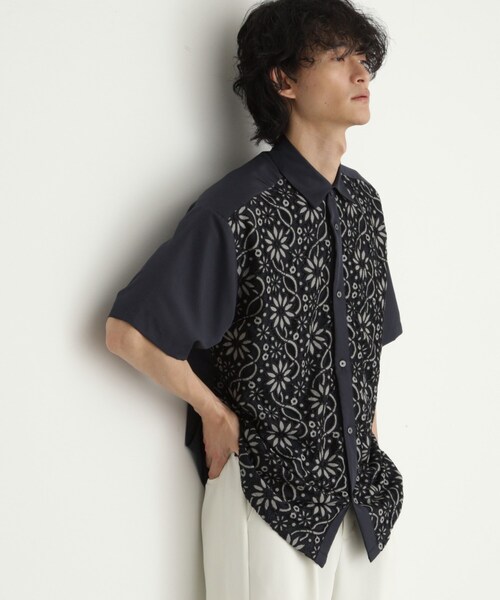 セール】ボタニカルレースシャツ（シャツ/ブラウス）｜tk.TAKEO